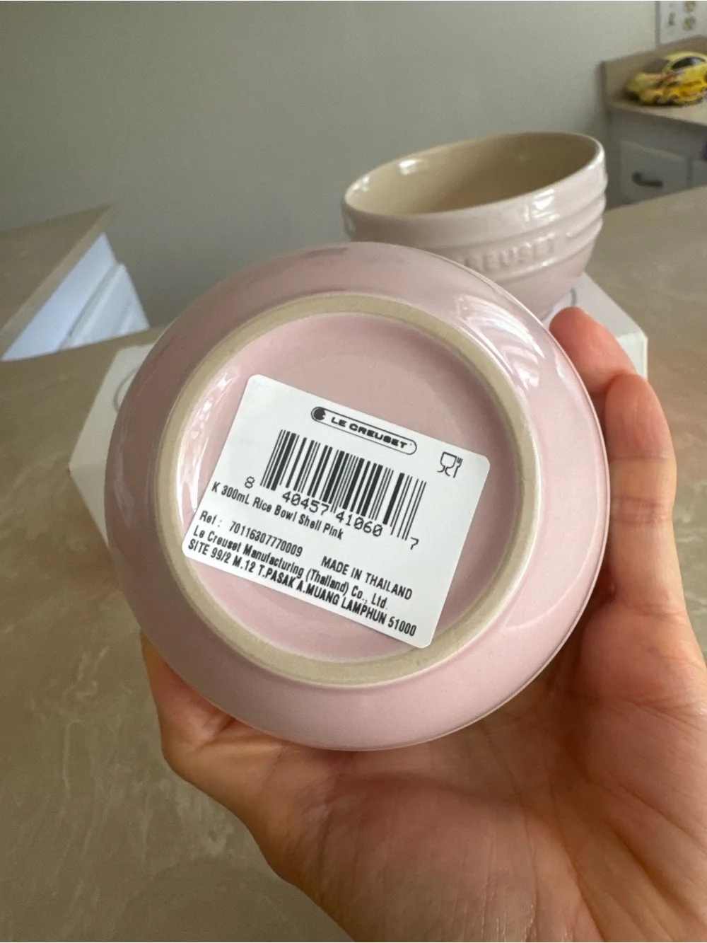 Le Creuset Shell Pink Stoneware Rice Bowl SET OF TWO